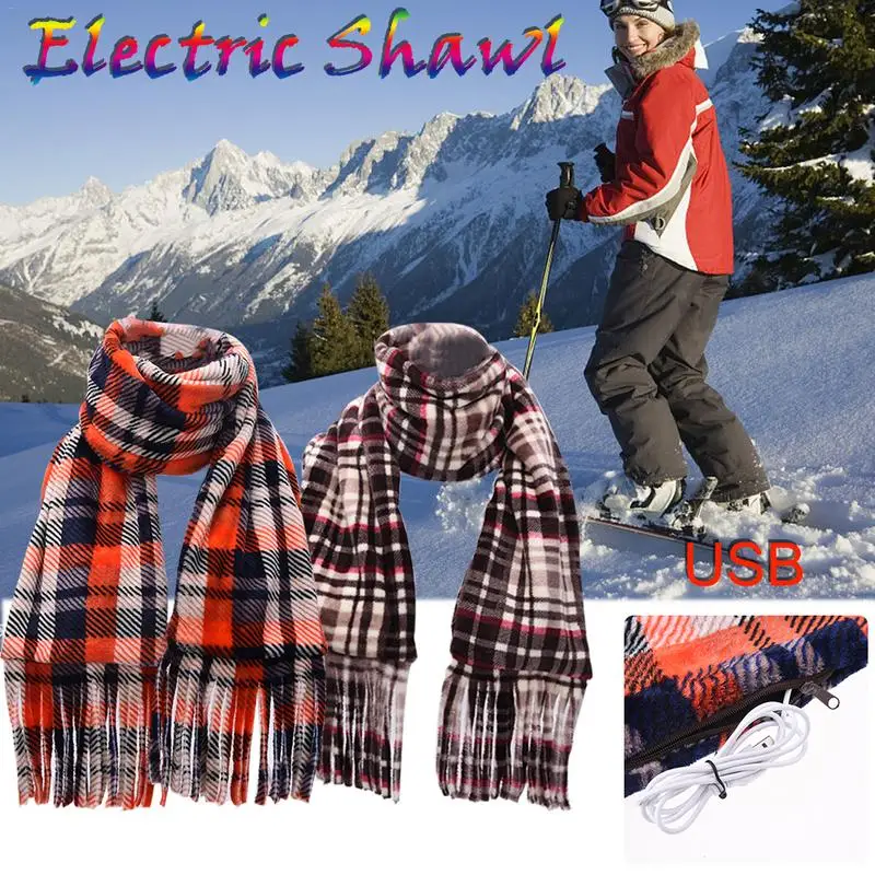 Шарф с электроподогревом для мобильных телефонов зимний теплый шарф шеи