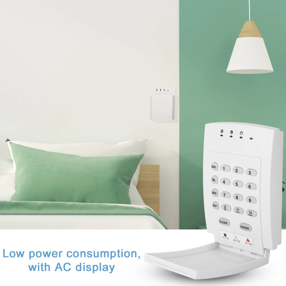 

4 doorbells 3 groups of emergency alarm buttons Home Burglar Alarm Control Keyboard Anti-theft Security System High Quality