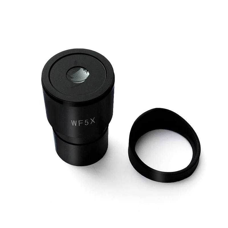 Wide Field WF5X Eyepiece for Stereo Microscope with Rubber Eye Cups Mounting Size 30mm or 30.5mm Field of View 20mm Optical Lens