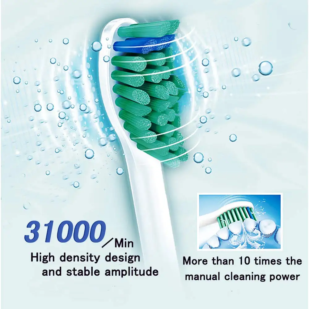 8 шт Сменные головки для электрической зубной щетки HX6014 для Philips Sonicare зубная щетка DiamondClean, FlexCare, HealthyWhite, EasyClean