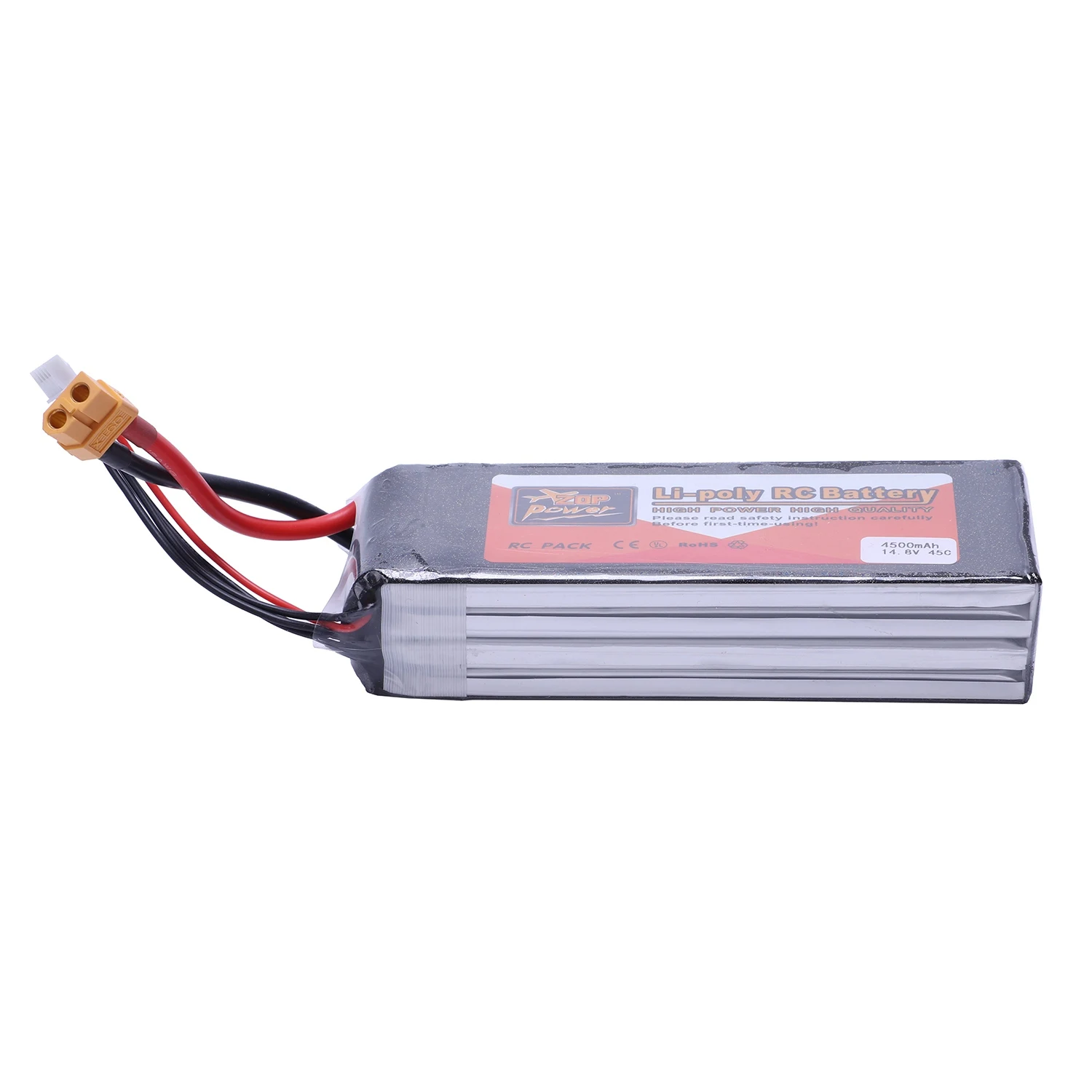 ZOP аккумуляторная Lipo батарея Zop мощность 14 8 в 4500 мАч 4S 45C Xt60 разъем для моделей Rc