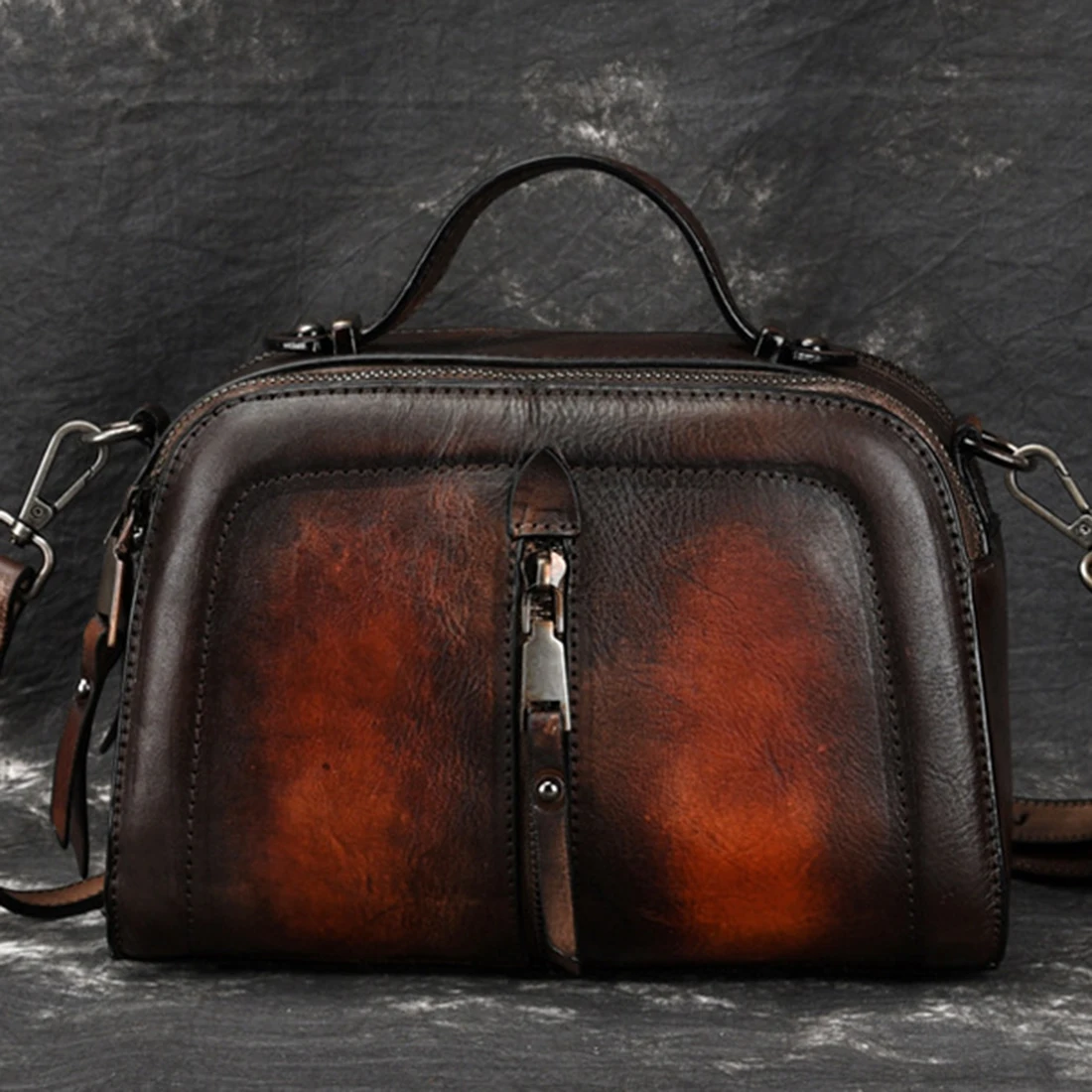 

High Quality Genuine Leather Women Top Handle Bags Tote Handbag Vintage Female Cross body Natural Skin Shoulder Messenger Bag