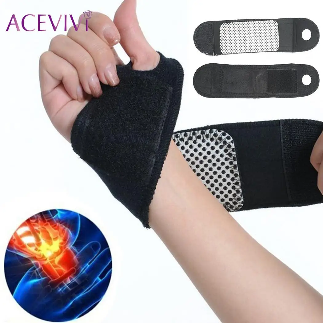 Self adhesive Therapy Self heating Wristband Sports Hand