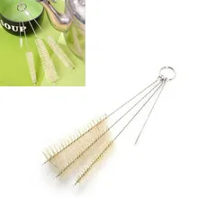 4 шт./компл. бутылочка с соской щетки чайник носик чайник трубка Детская щетка для чистки бутылки с кольцом чистящие средства