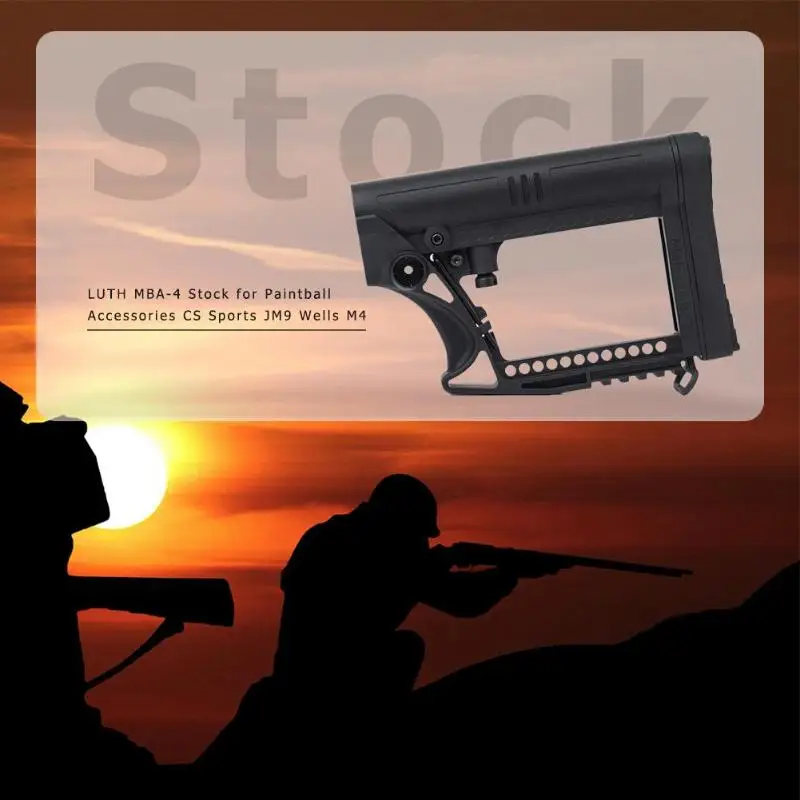 

LUTH MBA-4 Style Nylon Stock For Airsoft Air Guns Paintball Accessories Tactical CS Sports JM9 Wells M4 AK Gearbox Water gun