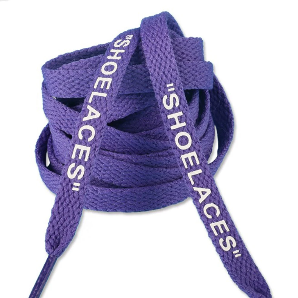

1 Pair 120cm Unisx Shoelaces Printed Letters English Flat Shoelaces For Sneakers Canvas White Shoe Laces Strings Cordones Zapato
