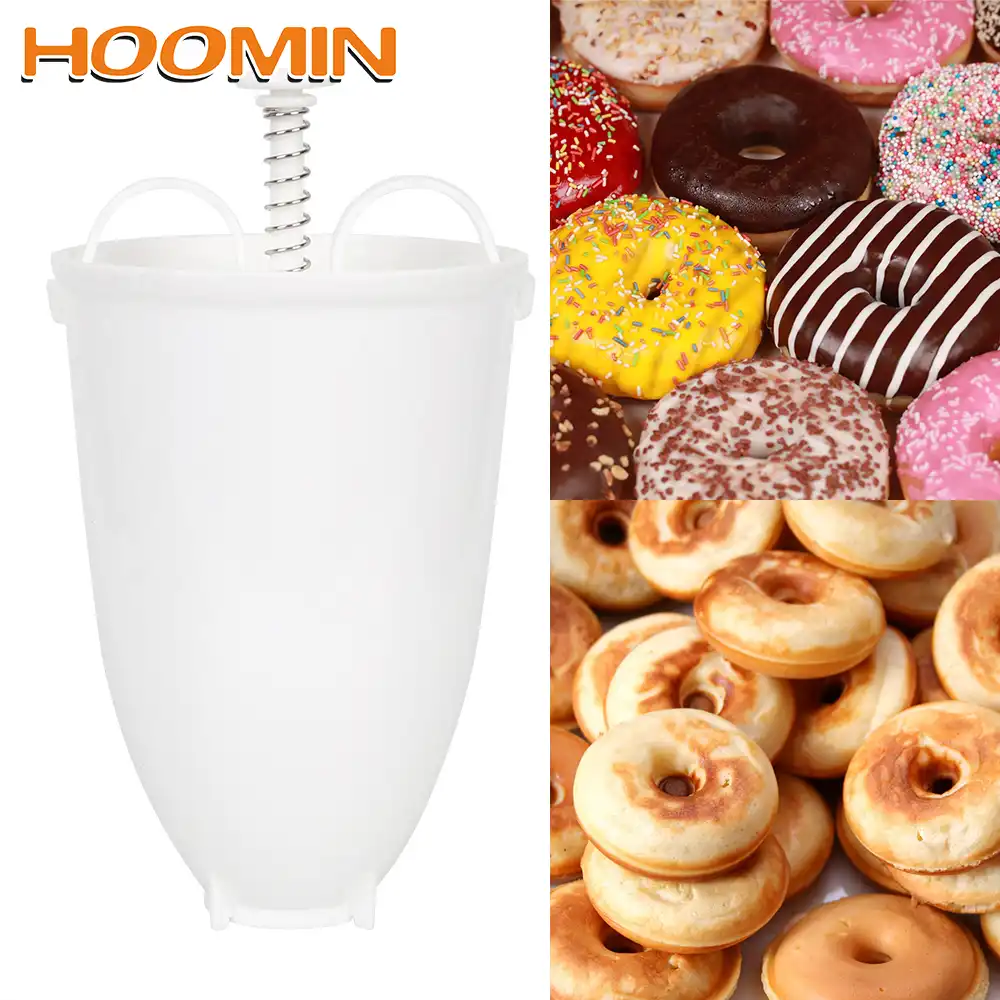 HOOMIN пресс-форма для глубокой фри, Арабская вафельница, руководство, пластик, легкий пончик, вафельница, дозатор, машина для пончиков, легкая, быстрая, портативная - изображение