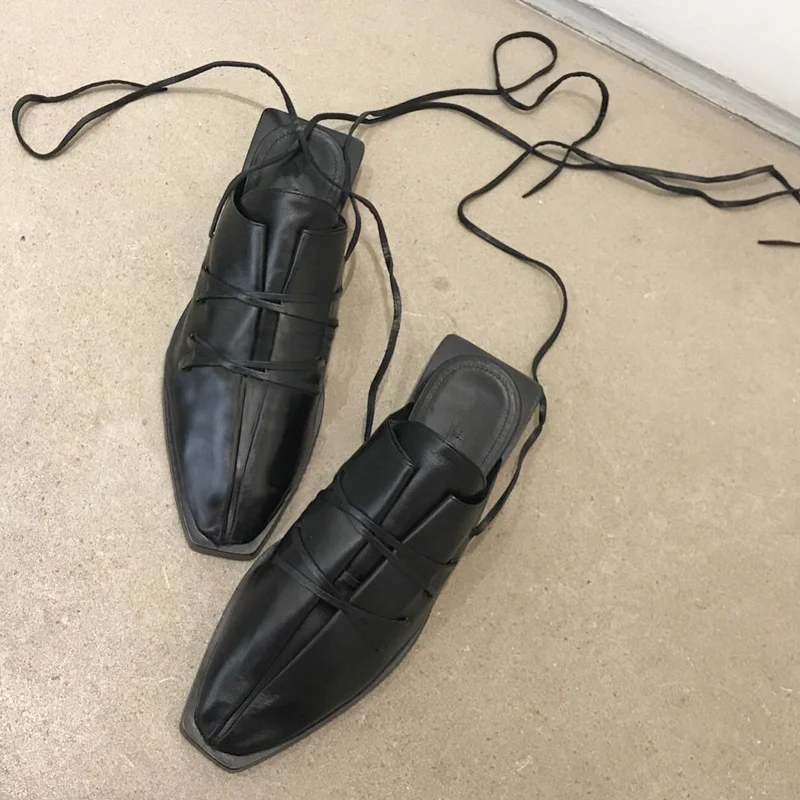 

Hot Woman Gladiator Stylish Low Heel Shoes Woman Cross-tied Women Slipper Zapatos De Mujer Square Toe Summer Slippers Women Chic