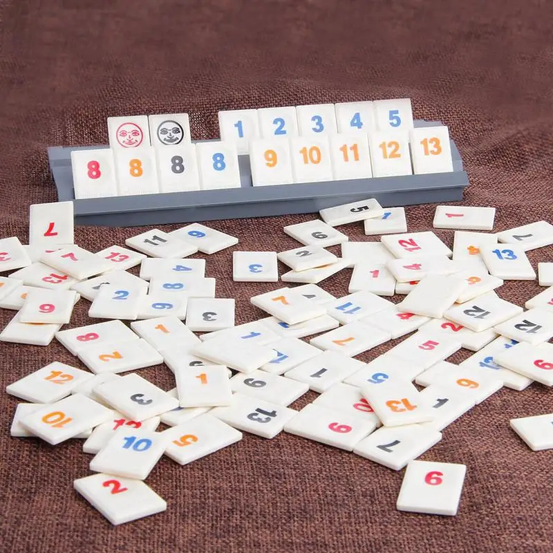 

Board Game Number Mahjong Digital Puzzle Game Mahjong Fast Moving Rummy Tile Family Travelling Version Classic Outdoor Playing