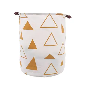 

1PC Laundry Hamper Bucket Cotton and Linen Foldable Dirty Clothes Storage Container Organizer for Bedroom Nursery Home