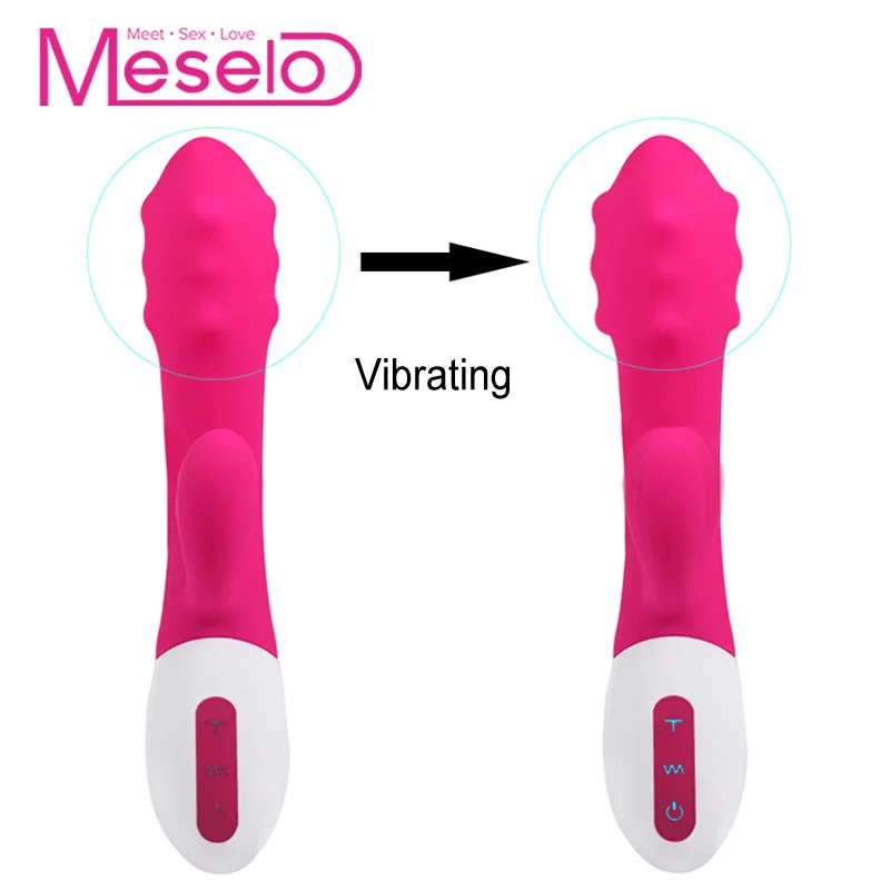 Meselo 10 Speeds G spot Rabbit Vibrators Particles Sex Toys For Women font b Dildo b