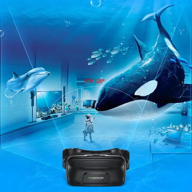 VR Виртуальная реальность 3D очки гарнитура игровой шлем для 3 5 6 0 дюймов телефон Pro