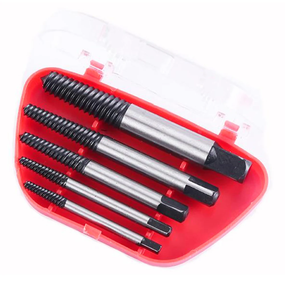 5Pcs/set Steel Broken Speed Out Damaged Screw Extractor Drill Bit Guide