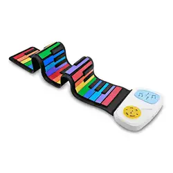 49 Ключи рук Roll клавиатура Портативный Мягкие силиконовые складная рулонное пианино детские для раннего развития игрушечные лошадки дети