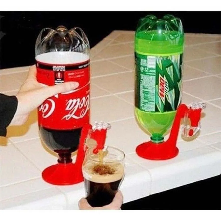 

Home Office Bar 1 Pcs Soda Dispense Drinking Fizz Saver Dispenser Water Machine Tool Plastic Red Soft Drinking Dispenser ​