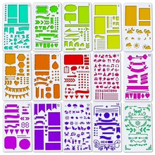 15 шт. цветочный узор Трафарет Кружева растение и животное печать шаблон сахар порошок трафареты