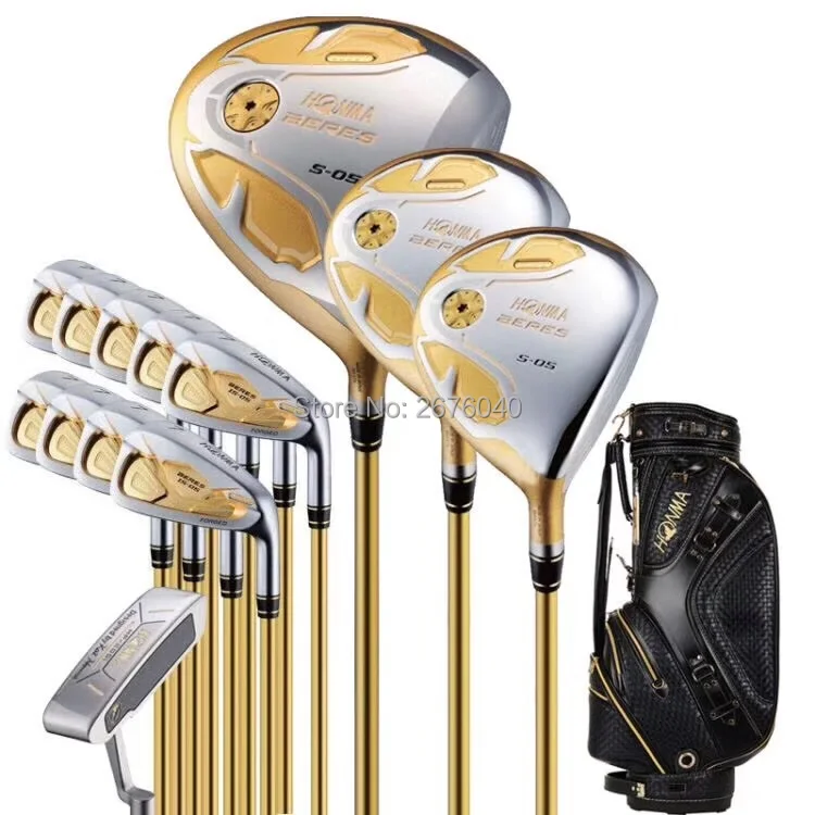 Клюшки для гольфа полный набор Honma Bere S-05 4 звезды наборы гольф-клуба Драйвер + Фарватер + клюшка для гольфа (14 шт.) без сумки для гольфа