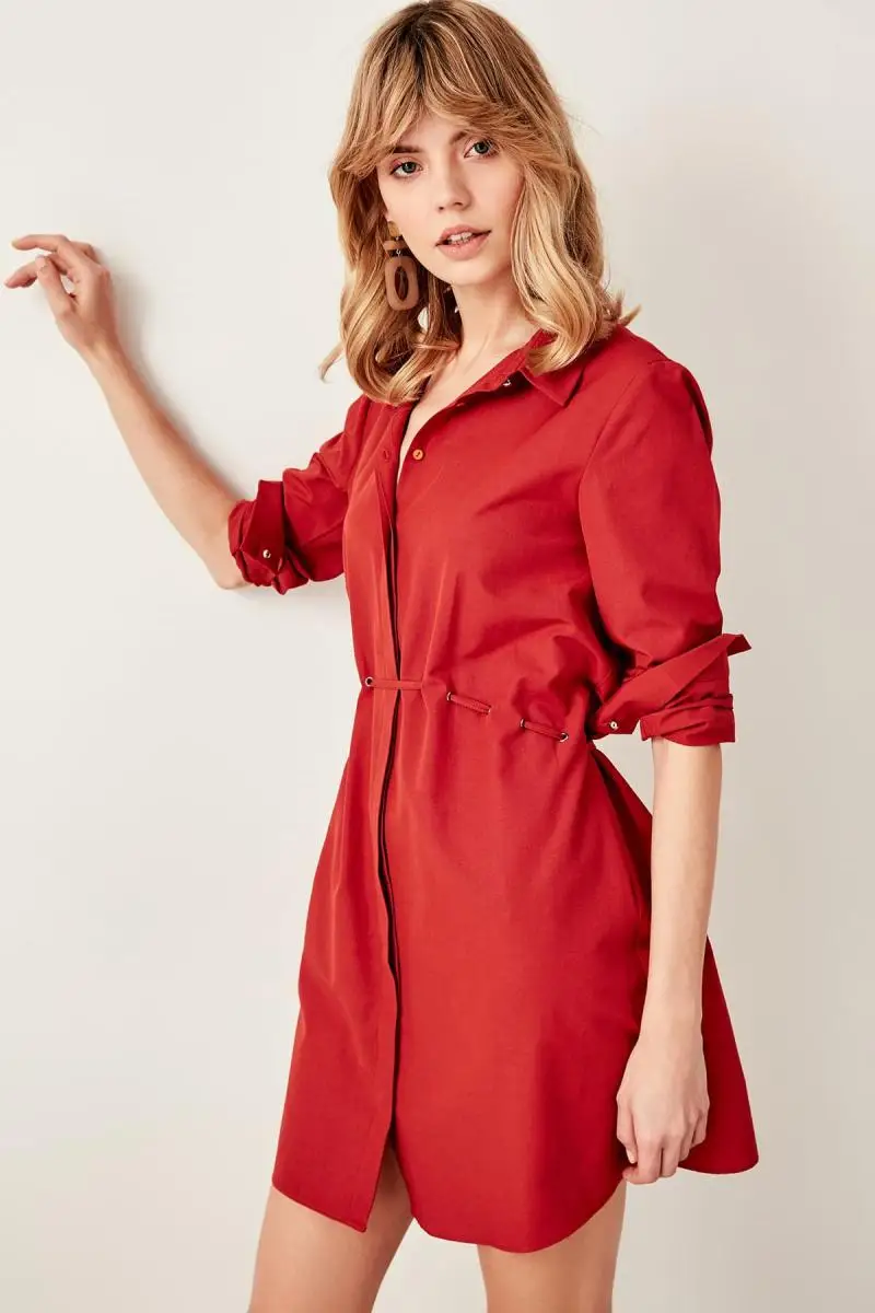 Trendyol платье со шнуровкой TWOSS19AA0046|Платья| |