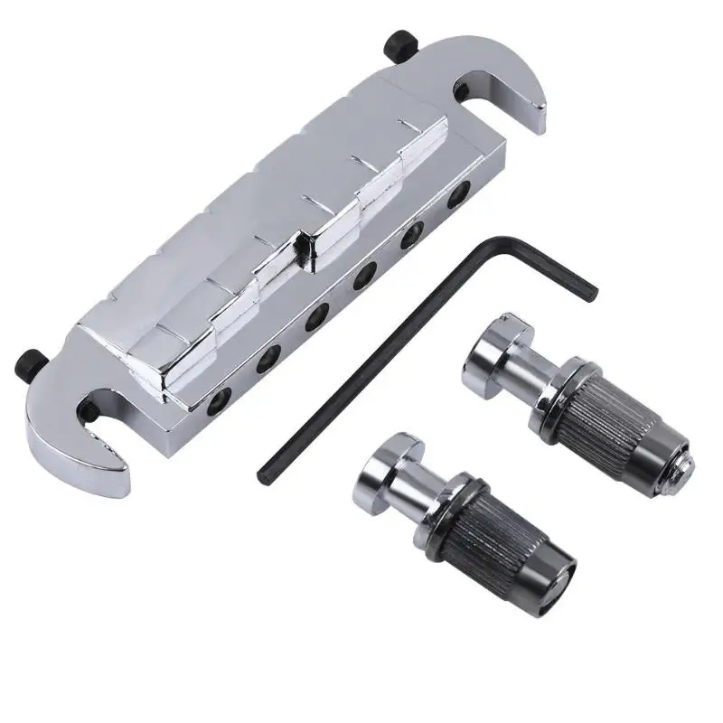 

1Pcs Wraparound 6 Strings Electric Guitar Bridge for LesPaul LP Musical Tool High Quality Electric Guitar Parts Accessories New