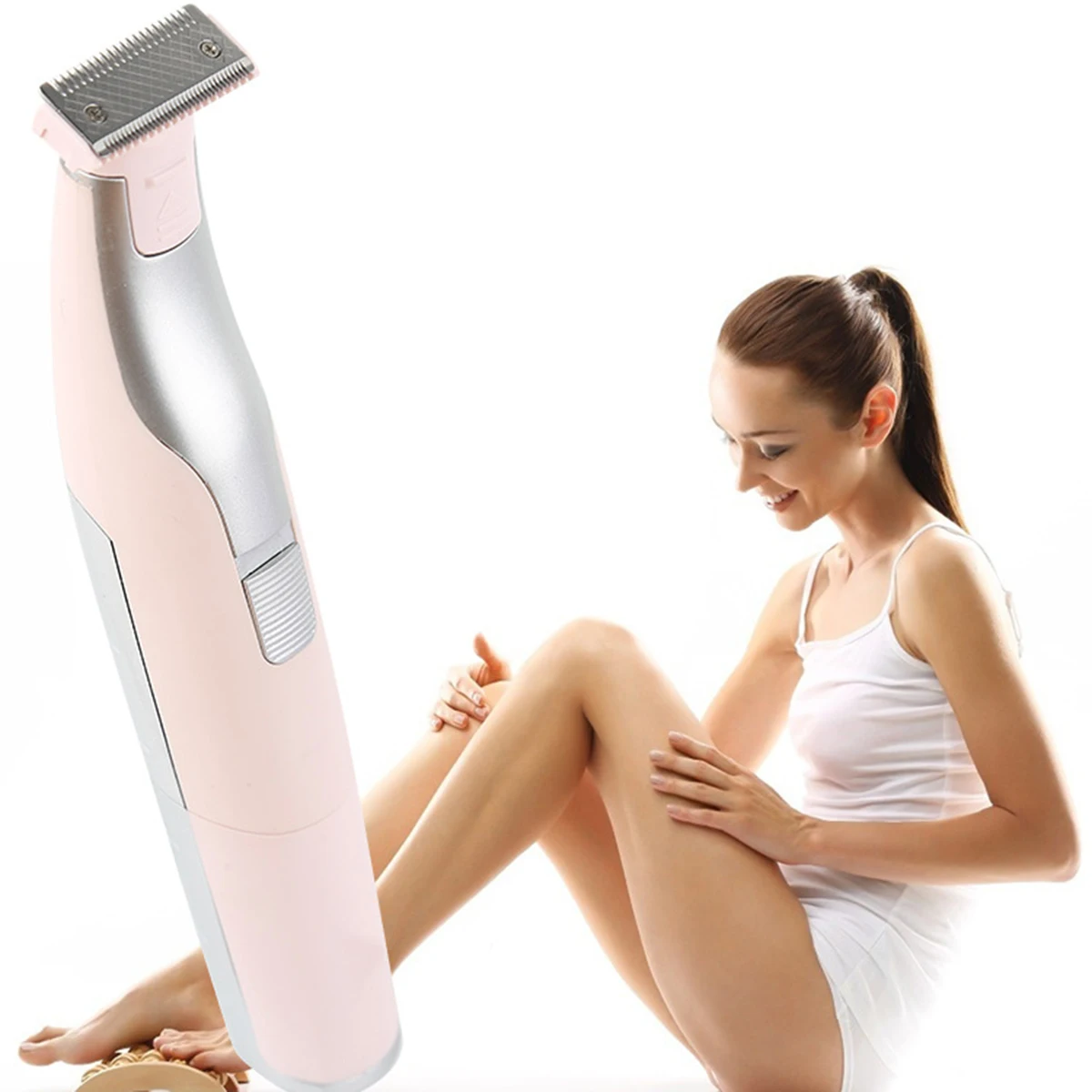 

brand new men electric shaver cordless women electric razor waterproof trimmer shaver hair beard removal for body bikini 2colors
