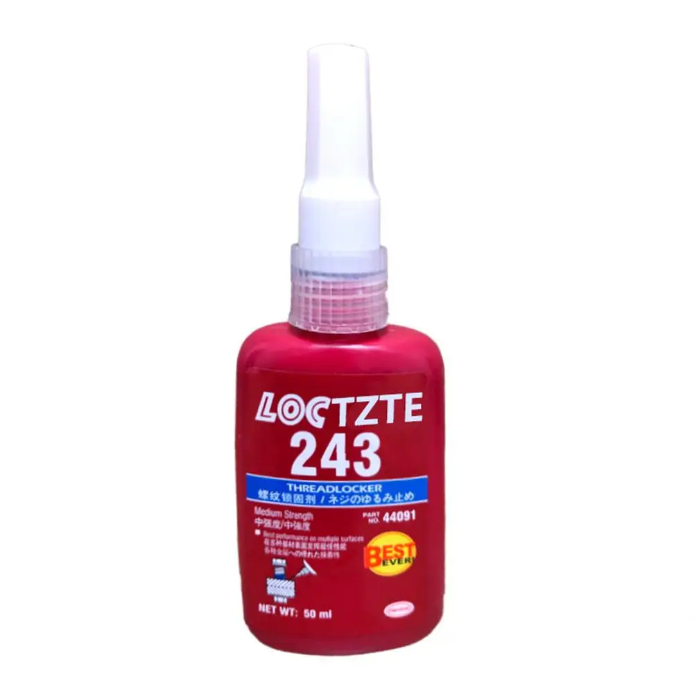 

243 Anaerobic Adhesive Blue Medium Strength Thread Locker 50ml Threadlocker- Free Shipping