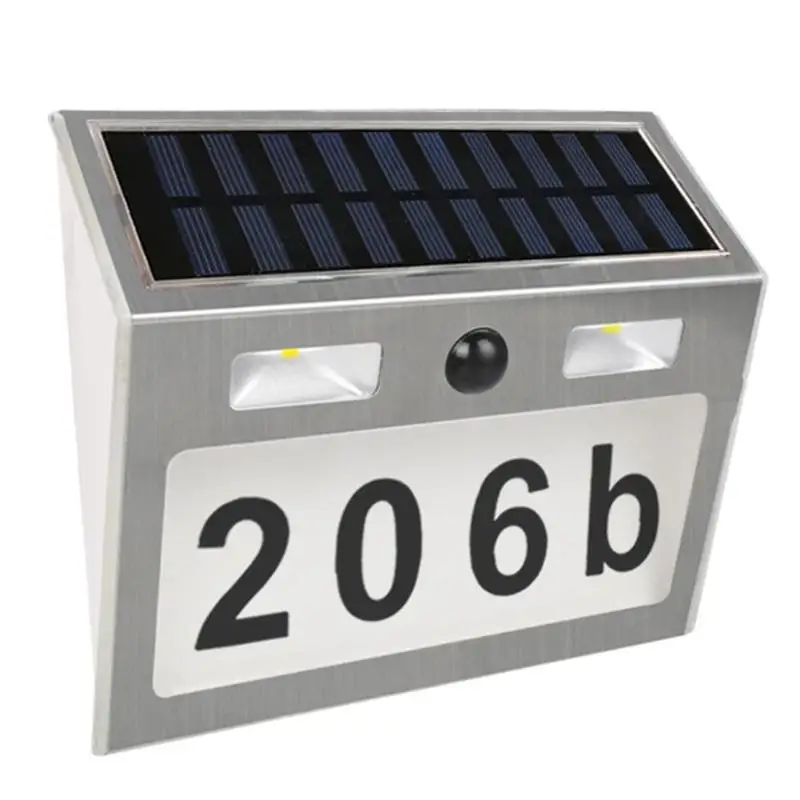 

Number Solar Apartment Number Light LED Solar Lighting Doorplate Solar Lamp IP55 Light Outdoor Motion Sensor House