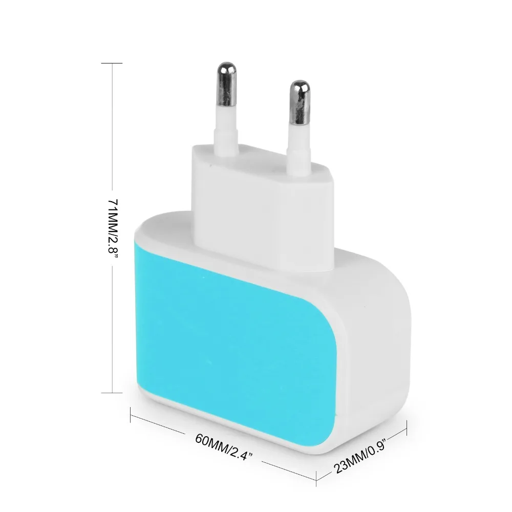 Универсальное домашнее настенное зарядное устройство POWSTRO K 3 USB А адаптер для iPhone