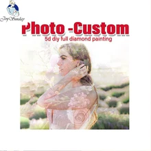 JoySunday фото на заказ! DIY Алмазная вышивка 5D алмазная живопись вышивка крестиком 3D квадратный горный хрусталь мозаика украшения