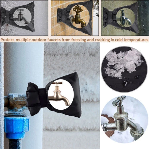 2Pcs Winter Outdoor Cover Faucet Freeze Protection For Faucet Outdoor Socks US