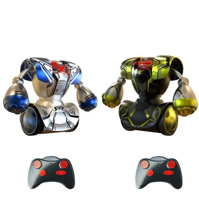 

New Fight Fighting Double Play Robot Toy Children Intelligent Remote Control Boxing Robot Toy RC Battle Boxing Robot Toys