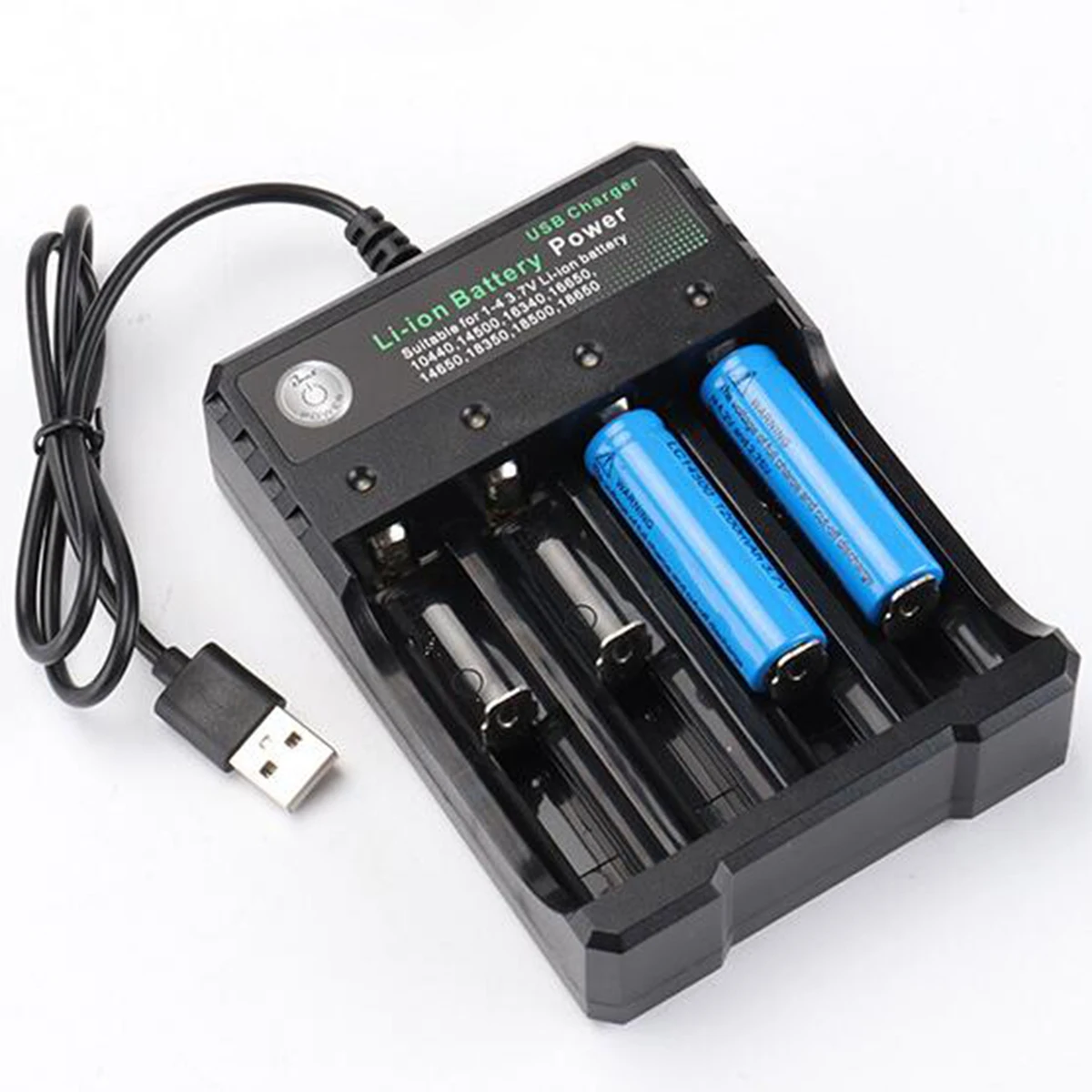 SOONHUA 4 Slots Intelligent Battery Charger for 3.7V 18650 Rechargeable Battery USB Charger Over Charging Protection