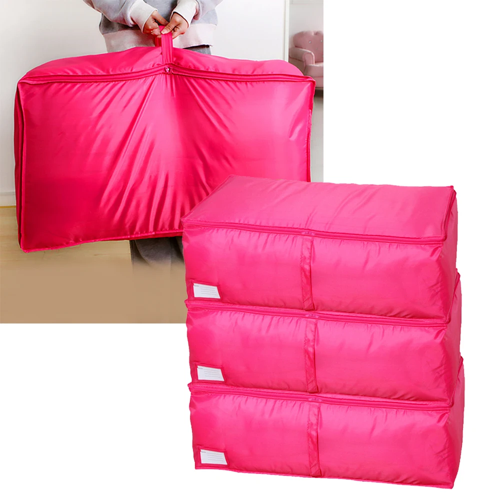 S LPortable Dustproof Damp Proof Large Capacity Zipper Closure Clothes