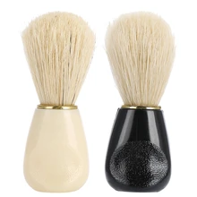 Портативные мужские мягкие волосы деревянная ручка борода щетка для бритья парикмахерский салон инструмент