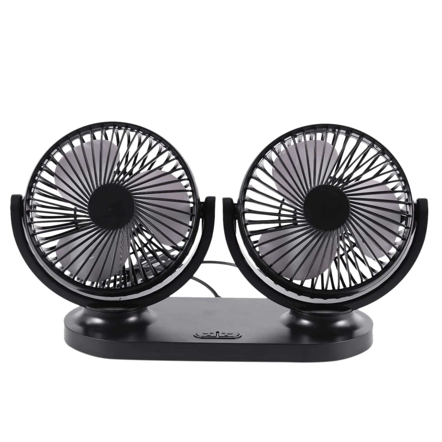 

LICE Portable 12V 360 Degree All-Round Adjustable Car Auto Air Cooling Dual Head Fan Low Noise Car Auto Cooling Air Fan Car Ac