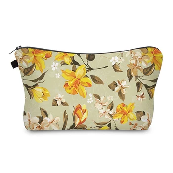 

Large Capacity Cosmetic Bag Storage Bag Wash Bag Travel Organizer Bag(Flower)