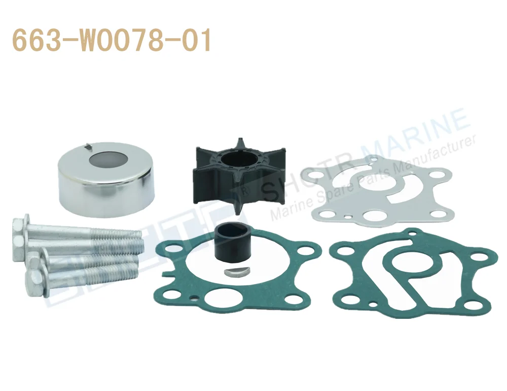 

SHCTR Water Pump & Impeller Kit for OEM 663-W0078-01,Sierra 18-3425,55HP