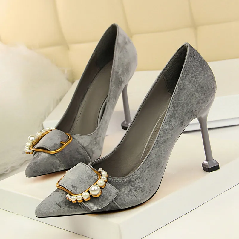 Sexy High Heels Pumps Women Shoes With High Heel Shallow Mouth Sharp ...