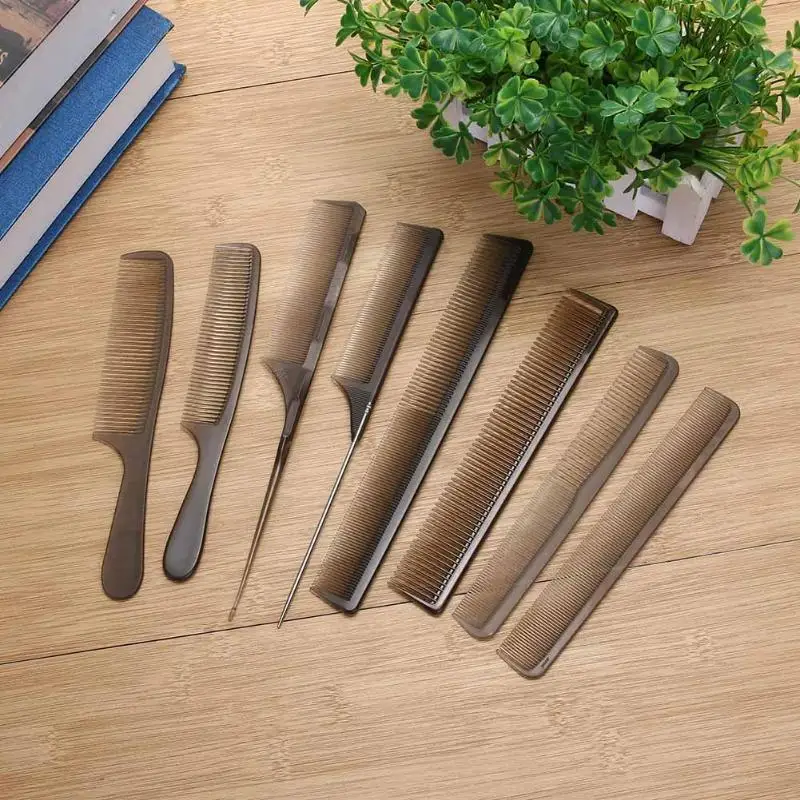 8pcs Hairdressing Combs Antistatic Cutting Comb Barber Stylist Set Hair Comb Salon Dressing Brushes Tool for Beauty Style 8pcs Hairdressing Combs Antistatic Cutting Comb Barber Stylist Set Hair Comb Salon Dressing Brushes Tool for Beauty Style