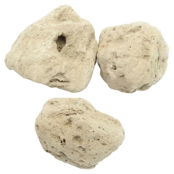 

3pcs Floating Real Rocks Aquarium Water Plant fish tank Aquatic Landscape Models:M Diameter 6-7CM 3Pcs