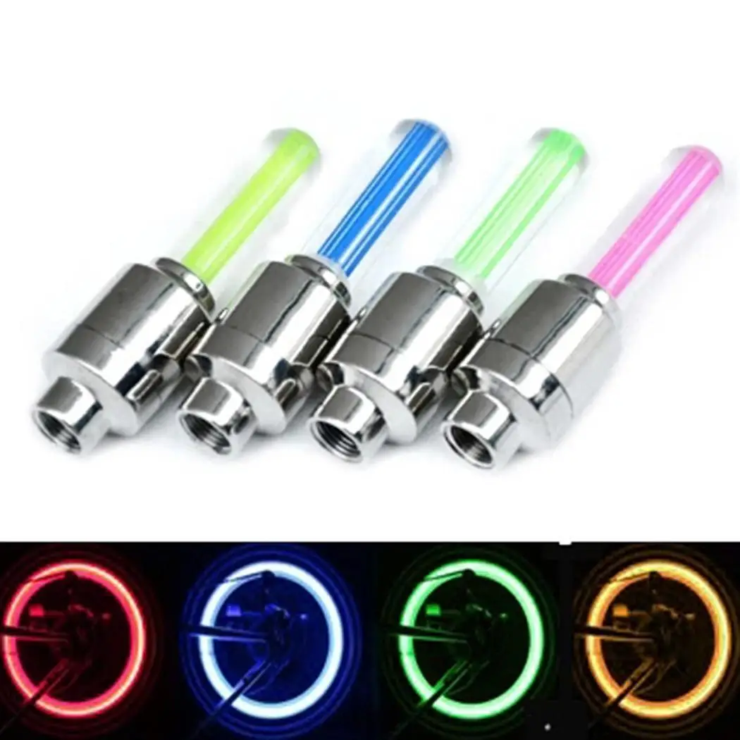 

1 Pcs LED Bike Light New Bicycle Lights Install at Bicycle Wheel Tire Valve Bike Accessories Cycling Led Bycicle 4 COLORS Light