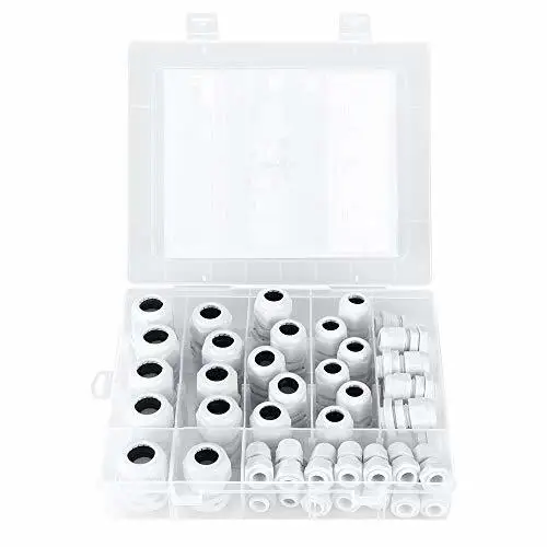 Najtaniej Makerele dławik kablowy zestaw z tworzywa sztucznego wodoodporna regulowany 3 15mm dławnice do kabli stawów, czarny