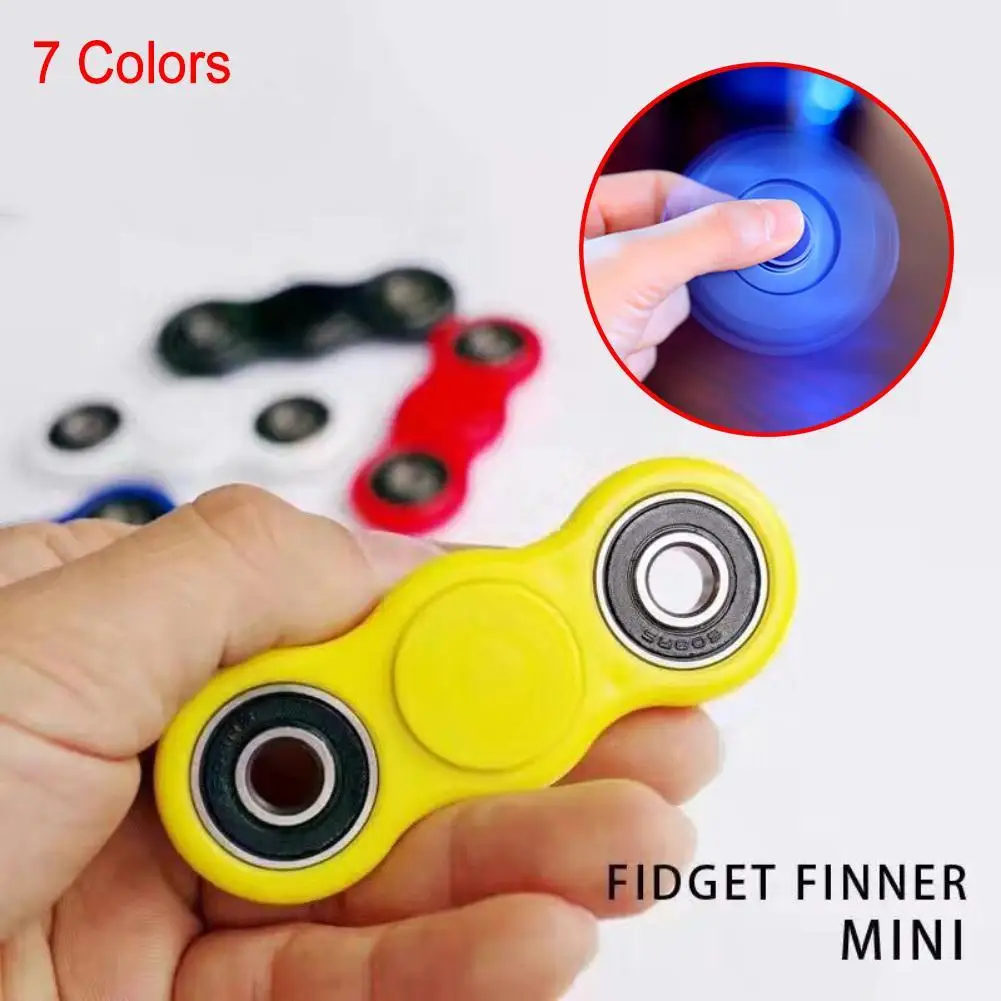 7 Colors EDC Plastic Fidget Spinner Reduce Stress Puzzle Hand Rotation Time Long Finger Spiner to Kids Adults Toys Gifts | Игрушки и