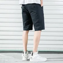 Htlb летние новые мужские модные карго-шорты мужские хлопок цвет Slim Fit Мужские мыть винтажные короткие модные хип хоп одежда мужские