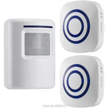 Home Alarm Security System Wireless PIR Infrared Door Motion Sensor Detector with 2 Receiver for Smart Home Automation Home Alarm Security System Wireless PIR Infrared Door Motion Sensor Detector with 2 Receiver for Smart Home Automation