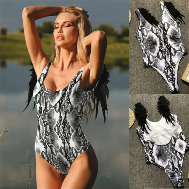 

Leopard Swimwear Women Swimsuit Sexy Bikini 2019 Snake Print Swimwear Female Push-Up Padded Bikini Set Swimming Suit For Women