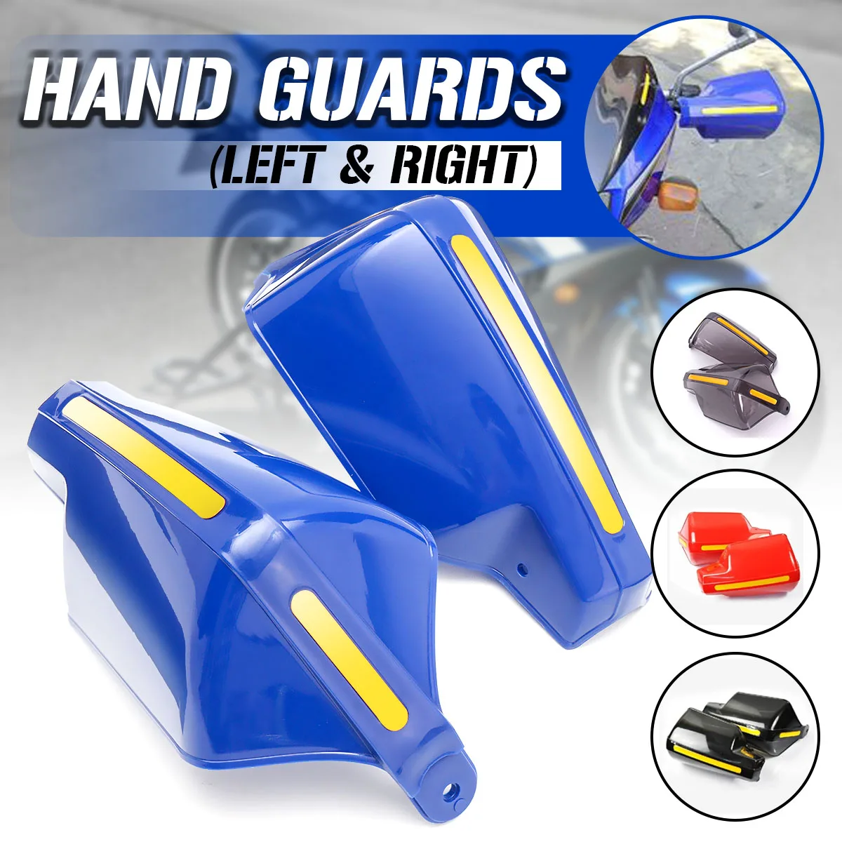 

1Pair Motorcycle Hand Guard Handle Protector Shield Motorbike Motocross Scooter Windproof Handlebar HandGuards Protection Gear