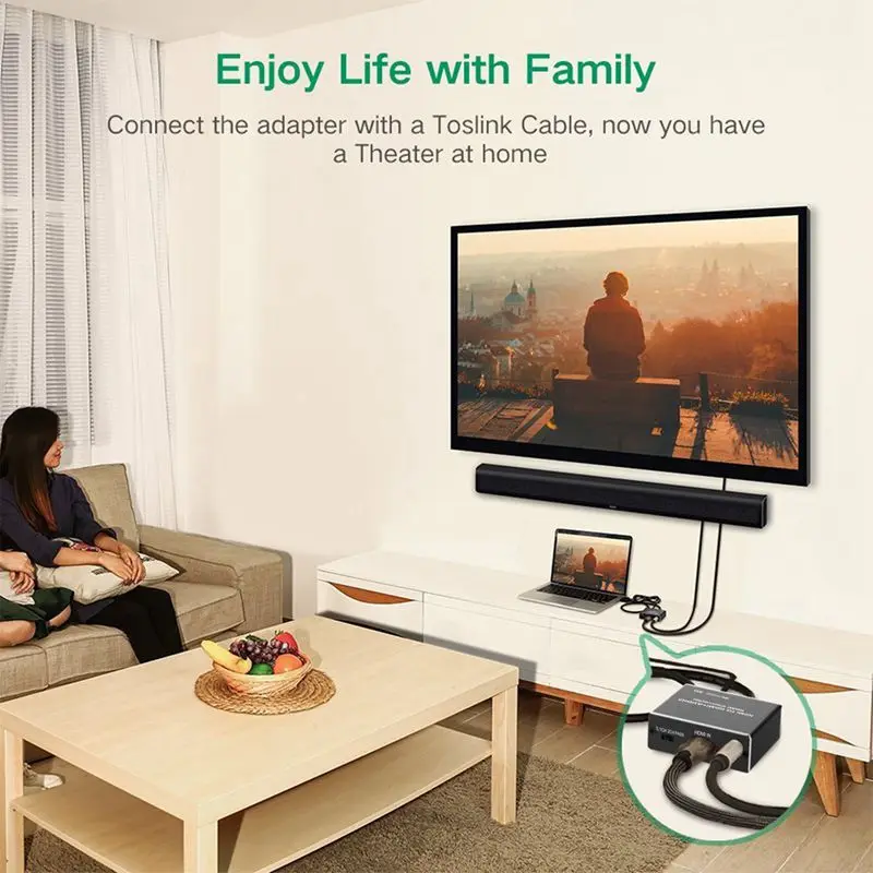 HDMI аудио конвертер 4K x 2K к и оптический TOSLINK SPDIF + 3 5 мм стерео экстрактор сплиттер| |