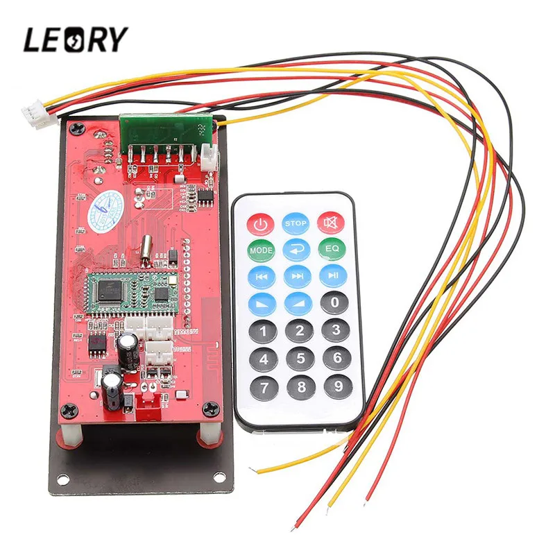 

LEORY Wireless MP3 Decoding Board bluetooth 4.0 Lossless Audio Module Support Radio Record SD USB APP Control APE FLAC WMA AUX