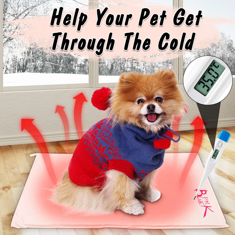

S M L 3Size Heated Mat Cat Rest Blanket Waterproof Breathable Cushion Soft Warm Sleep Pad Mats Dog Pet Accessories