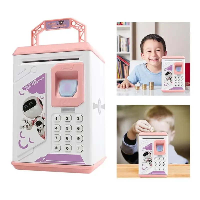 

Face Eating Money Piggy Bank Coin Boxes Toy Box Cute Face Saving Bank Intelligent Sensor Chewing Gum Toy